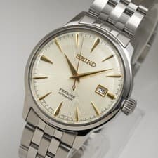 SEIKO Watch Presage Cocktail Time SARY273 Ivory Automatic Men s Excellent Condit