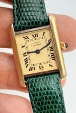 Cartier Must de Vermeil LADIES Cartier Tank Roman Original Dial SWISS SERVICED