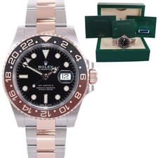 2025 NEW PAPERS Rolex GMT Master Root Beer Rose Gold 126711 CHNR Watch Box