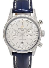 Breitling Transocean Chronograph Steel & Diamond 38mm Watch B/P '19 A41310