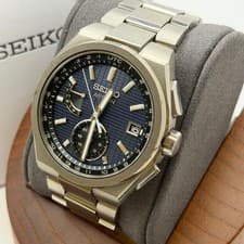 Seiko Astron Nexter SBXY065 Solar Radio Wave Navy Blue Men's Watch Box Japan
