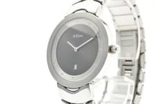 Vintage [ MINT ] H.Stern Date Black Dial Analog Quartz Unisex Watch From JAPAN