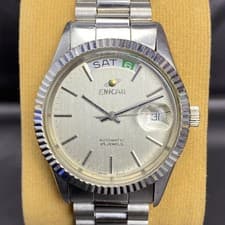 RARE Enicar President Silver Dial Automatic 2169-51-32 Day Date Watch Swiss Men