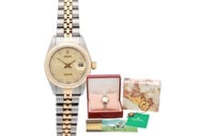 Rolex Datejust 69173 Stainless Steel & 18K Yellow Gold 26mm Watch (Box) 1990