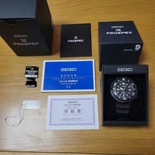 SEIKO PROSPEX Solar Diver’s 200m – Black Dial with Rubber Band