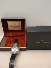 Vintage Breitling Watch Indy 500 Set The Pace Award Lincoln-Mercury 1971 W/ Box