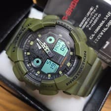 Discontinued CASIO G-Shock Camouflage Green GA-100MM-3AJ Used item in Box
