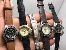 Lot of 5 Vintage Seiko, Citizen, Tissot & Eufa Beautiful Watches Ladies Watch