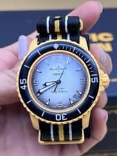 Blancpain X Swatch Scuba FIFTY FATHOMS Pacific Ocean (Yellow) Very Good