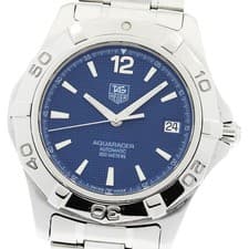 TAG HEUER Aquaracer WAF2112 Date Navy Dial Automatic Men's Watch_945359