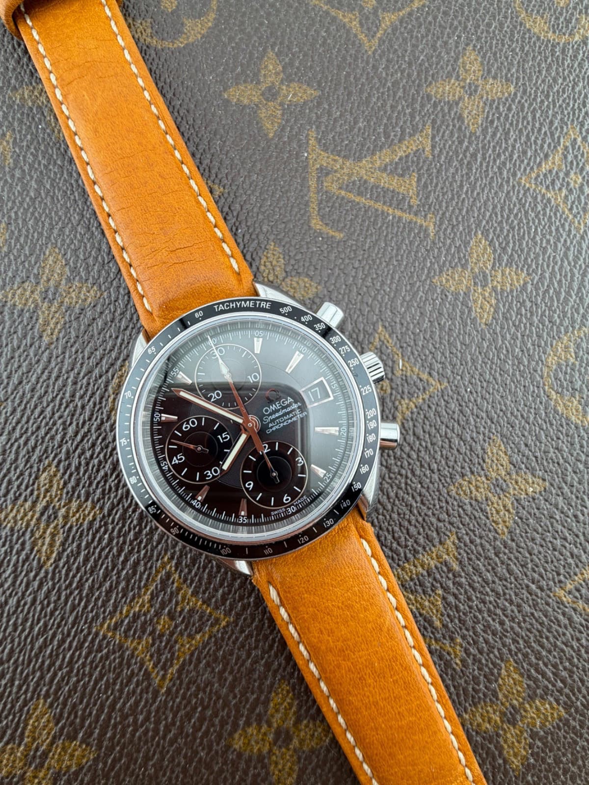 Omega Speedmaster Date Automatic Calibre 1164 Stainless Steel Card Swiss