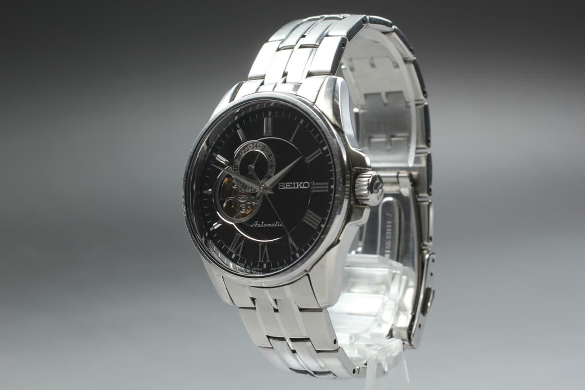 [Exc+5] Seiko Presage 4R39-00B0 Black Men's AT Watch From JAPAN #657