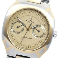 OMEGA Seamaster Polaris Day-Date Quartz Men's Watch From Japan G0425