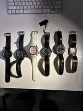 6 WATCH LOT (SWATCH, Lacoste, Emporio Armani, DKNY, Royal London, Red Line)