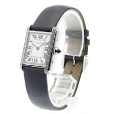 CARTIER TANK MUST SM W4TA0016 22mm SS Silver Dial Quartz Watch #C167