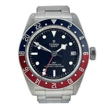 Tudor Black Bay GMT Pepsi Black Dial Stainless Steel Mens Watch 79830RB
