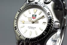 *Near MINT* TAG Heuer SEL S99.013M/E 34mm White Dial Boy's Men's Quartz Watch
