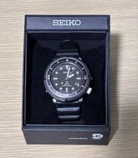 Seiko Prospex Solar Diver Watch 200m Timepiece Black Dial Ready to Use