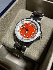 Breitling Superocean Automatic 36mm Stainless Steel Orange Dial Used