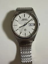 SEIKO Grand Quartz Twin Quartz 9943 8030 Vintage Watch 35mm Tested