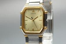 [Near MINT] Seiko Credor 7771-5011 30mm Gold Dial 22K Quartz Men's Watch