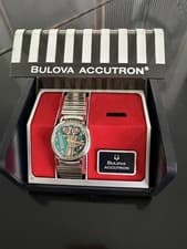 [Near Mint] BEAUTIFUL 1966 ACCUTRON 214 BULOVA SPACEVIEW RUNS & HUMS STRONG A+!
