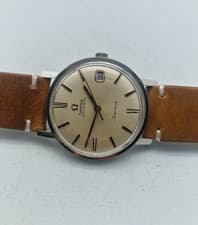 VINTAGE 1968 OMEGA GENEVE SILVER DIAL DATE AUTO CAL:565 MAN'S WATCH / X027