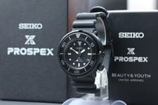 *N MINT Box* Seiko Prospex V147-0BM0 SBDN00E Black Solar Quartz Men's Watch JPN