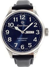 Ernst Benz Chronosport "Blue Officer" GC10286 Stainless Steel Blue dial 47mm Aut