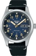 Seiko 5 Sports SRPG39K1 Automatic Mechanical Limited Edition Black Leather Watch