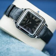 Cartier Santos-Dumont WSSA0046 Black Dial 43.5mm NEW Box & Papers