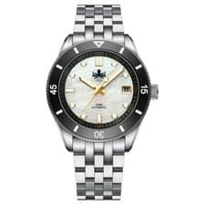 PHOIBOS Wave Master PY053DD Mens Diver Watch MOP Date 200m