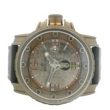 Invicta Star Wars Rebel Alliance 26448 49mm Gray Brown Dial Leather Watch W/ Box