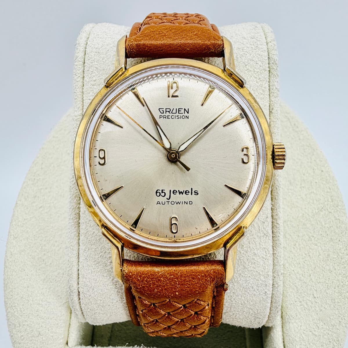 Vintage Gruen Precision 65 Jewels Automatic Watch - 10K Gold Plated - c.1960's