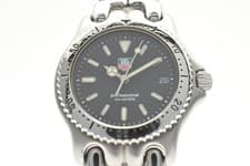 [Near MINT] TAG Heuer S/el S99.313 200m Black Dial Silver Quartz Men's Watch