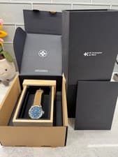 Christopher Ward C65 Dune GMT Eve Blue Dial Full Set Box Papers 38mm Automatic