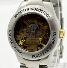 Shadow Skeleton Watch Limited to 5000 SNOOPY Snoopy Collection 2000 Black Manual