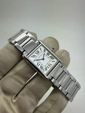 2023 Cartier Tank Must Stainless Steel Silver Dial Quartz Watch WSTA0052 B+P