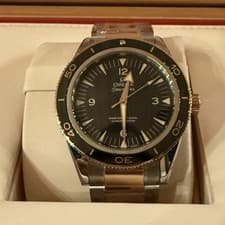 OMEGA Seamaster Master Co-Axial Chronometer Steel Rose Gold Box & Papers