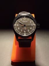 Alpina Startimer Pilot AL-235B4FBS6 42mm Quartz Black Dial Steel Field Watch