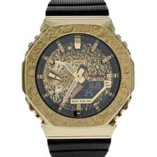 CASIO G-SHOCK GM-2100MG-1AJR Moon Gold Octagon Watch Japan Woring w/Box Used