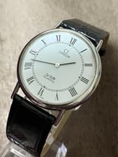 Omega Deville men's quartz watch deterioration doesn't work For parts mzmr A