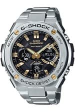 Casio G-Shock GST-W110D-1A9JF G-Steel Silver Watch Atomic Solar Analog Digital