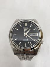 SEIKO Automatic Watch Analog Stainless BLK SLV 7S26 01V0
