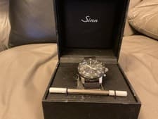 Concepto C99001 Chronograph Sinn Watch 103B AUTO Black Dial w/Box Booklet
