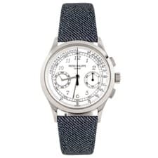 Patek Philippe Complications Chronograph White Gold Silver 39mm 5170G Full Set