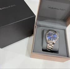 Hamilton Jazzmaster Day Date Auto H32505141 Watch Timepiece Blue Dial