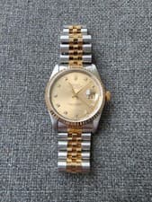 Rolex Datejust 36mm 18k gold/steel 1991 Box & Papers