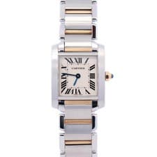 Cartier Tank 25x20mm White Dial Watch Ref# W51007Q4