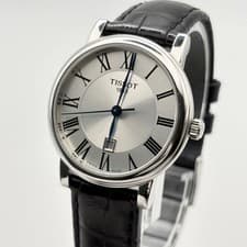 TISSOT Carson Premium Blue Dial Quartz Leather Watch Used